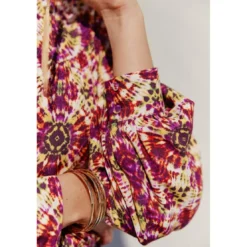 La Petite EtoileRobe RACHA - Psychedelique rouge en viscose