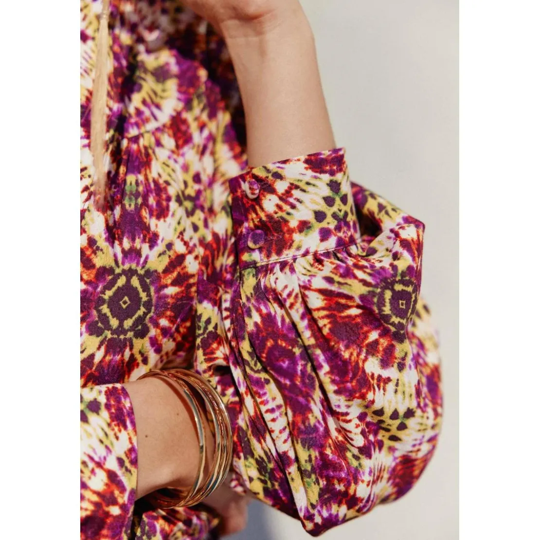 La Petite EtoileRobe RACHA - Psychedelique rouge en viscose