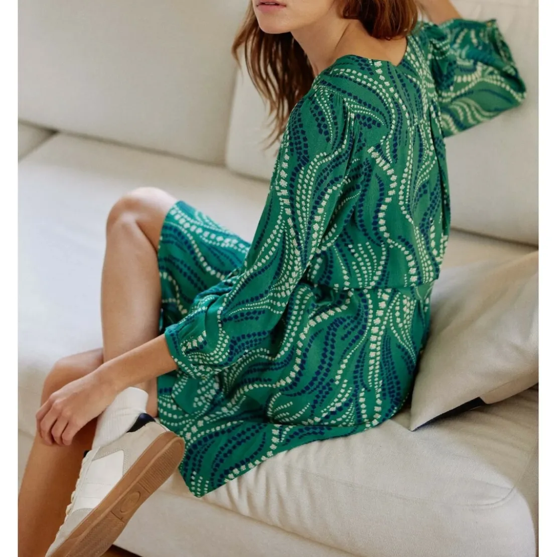 La Petite EtoileRobe RAFAELLA muguet vert en viscose