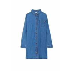 La Petite EtoileRobe RIMEN S stone en coton bleu