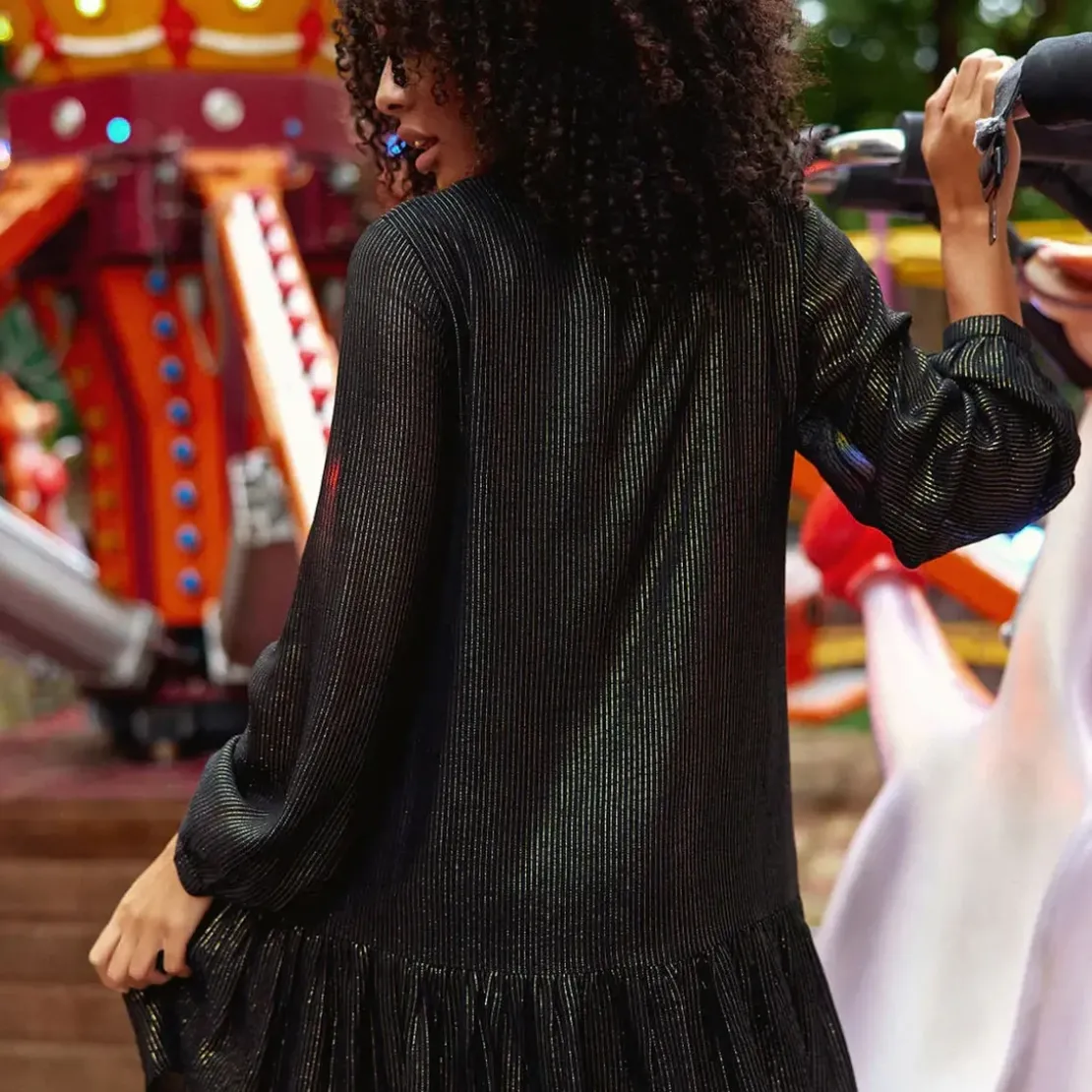 La Petite EtoileRobe ROSELIA noir en viscose