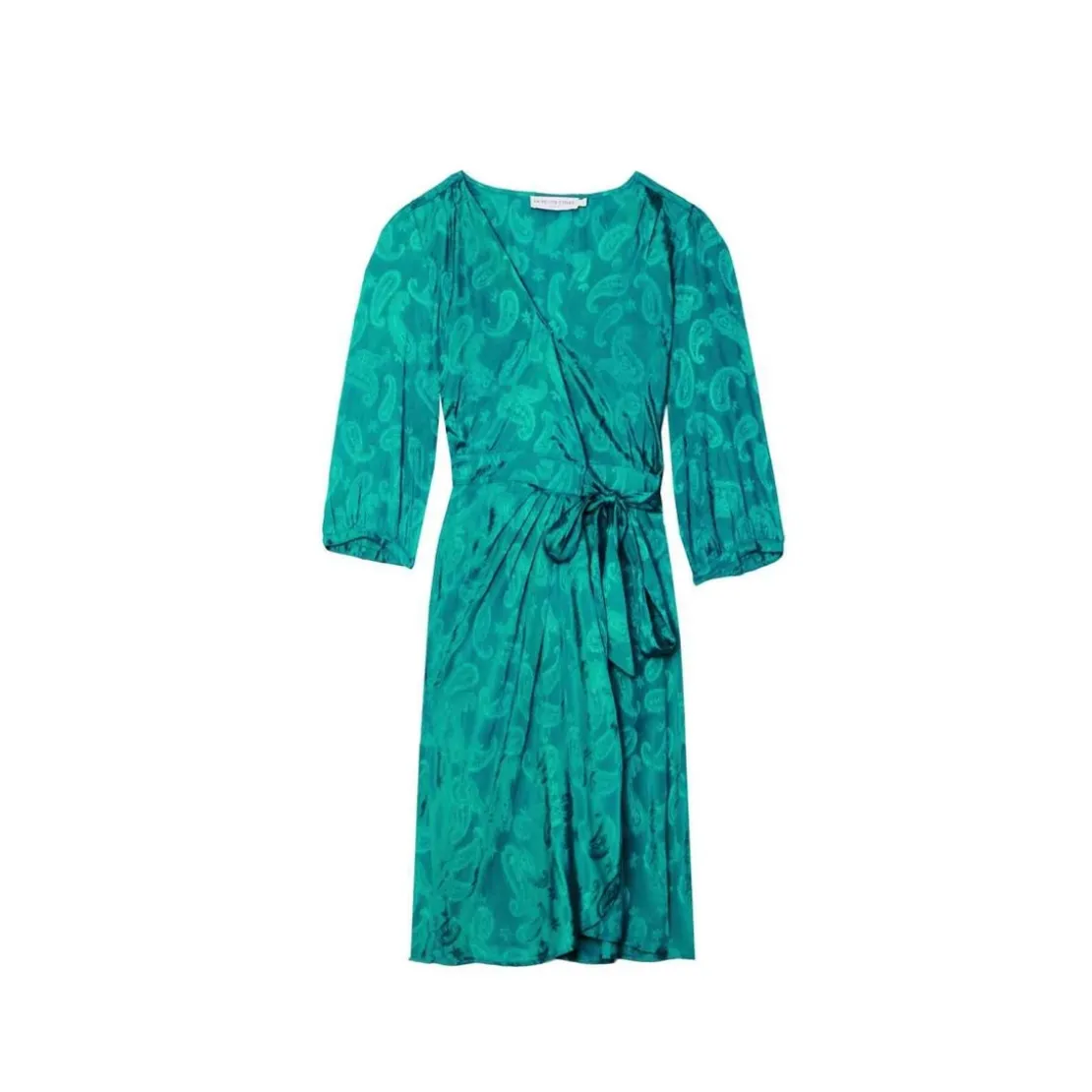 La Petite EtoileRobe Shima vert en viscose