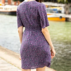 La Petite EtoileRobe violette manches courtes ZANA