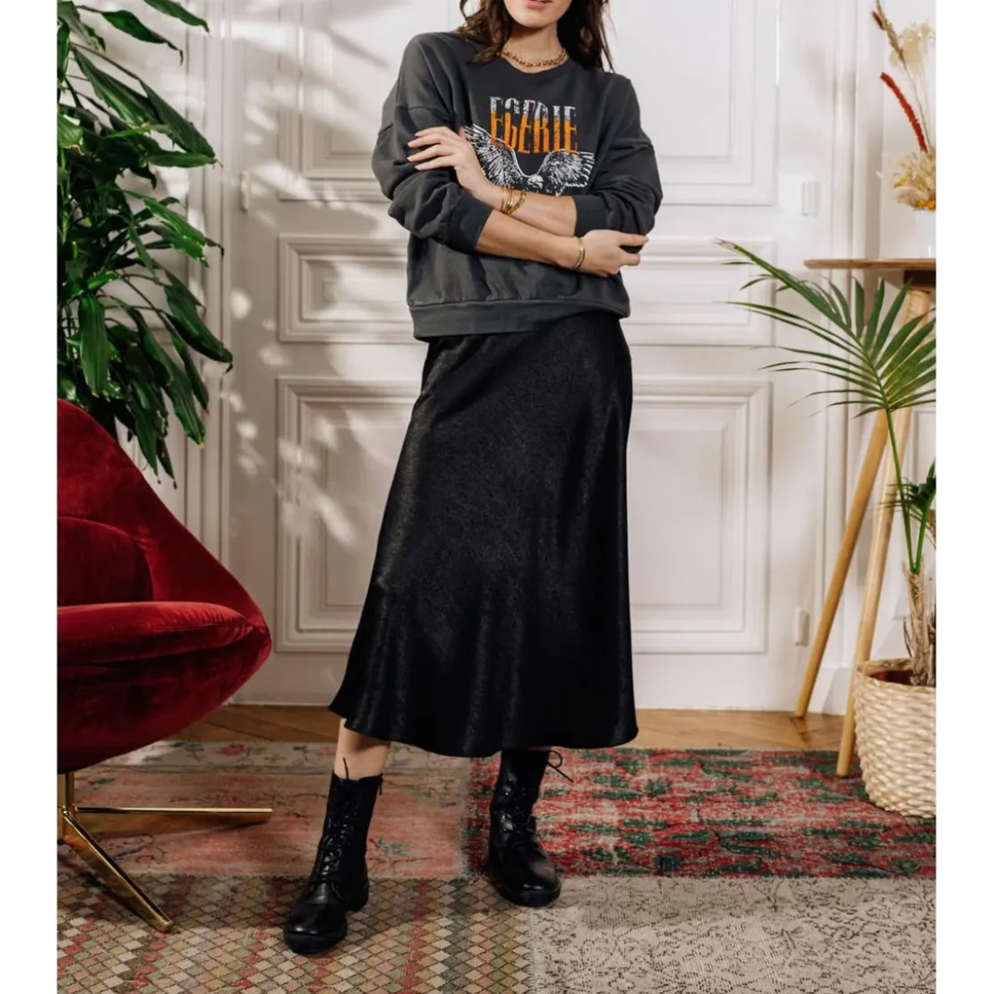 La Petite EtoileSweat EGERIE-SWEAT anthracite en viscose