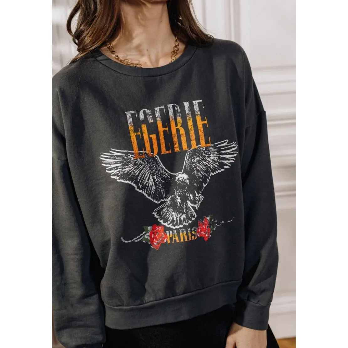 La Petite EtoileSweat EGERIE-SWEAT anthracite en viscose