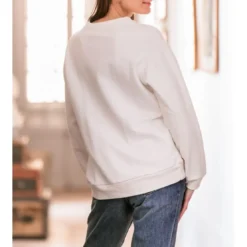 La Petite EtoileSweat-Shirt LIPSTICK-SWEAT écru en viscose