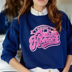 La Petite EtoileSweat-Shirt TONORE marine en coton