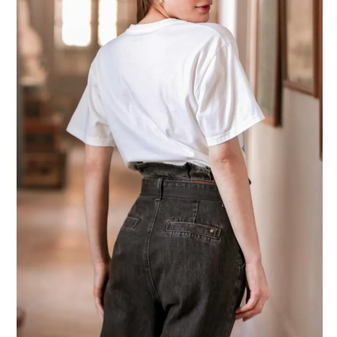 La Petite EtoileT-shirt manches courtes ELECTRIK-TS blanc en coton