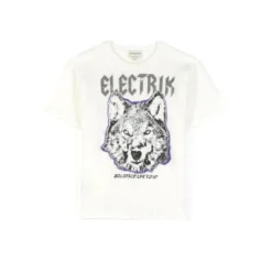 La Petite EtoileT-shirt manches courtes ELECTRIK-TS blanc en coton