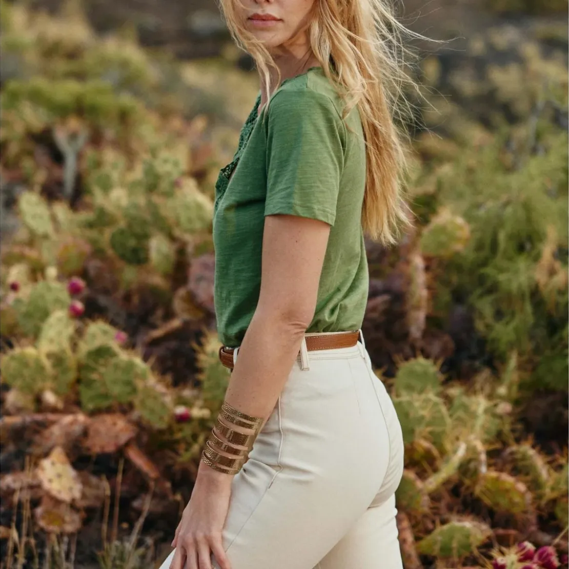 La Petite EtoileT-Shirt TALSMO - Kaki en coton