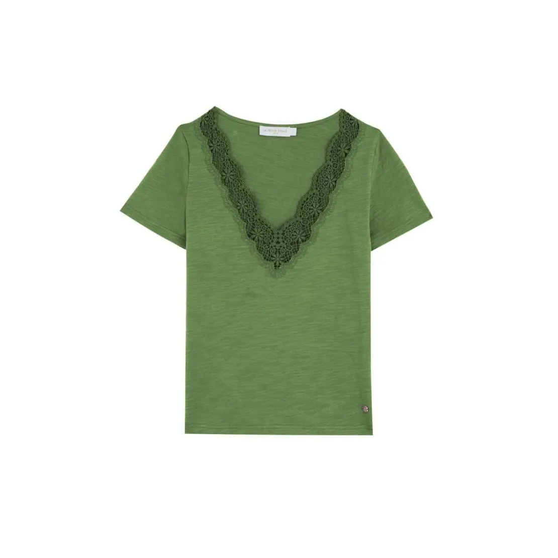 La Petite EtoileT-Shirt TALSMO - Kaki en coton