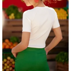 La Petite EtoileT-Shirt THERESA blanc en viscose