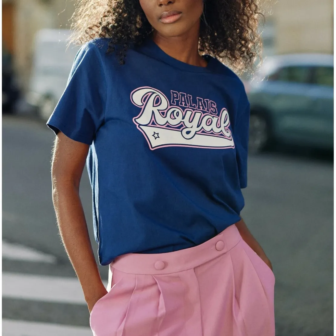 La Petite EtoileT-Shirt TROYAL marine en coton