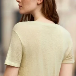 La Petite EtoileT-SHIRT VERT AMANDE THANA en lin