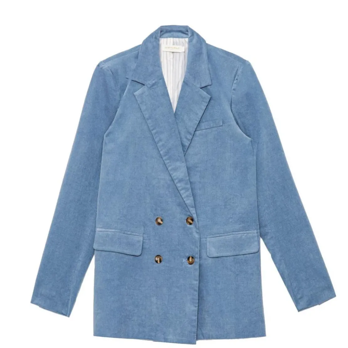 La Petite EtoileVeste bleu gris VICTOIRE en coton