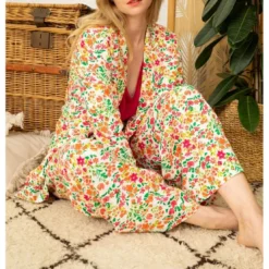 La Petite EtoileVeste EDMA multicolore en coton