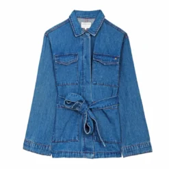 La Petite EtoileVeste VOLCY stone en coton bleu