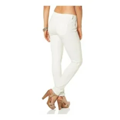 Laura ScottJean étroit taille basse destroyed femme Laura Scott - Blanc en coton