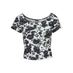 Laura ScottT-shirt court manches courtes imprimé fleurs Laura Scott - Blanc
