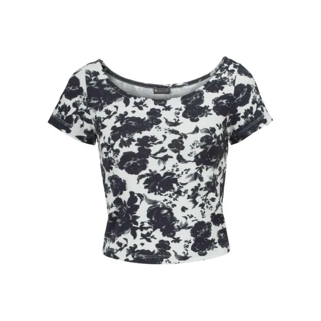 Laura ScottT-shirt court manches courtes imprimé fleurs Laura Scott - Blanc