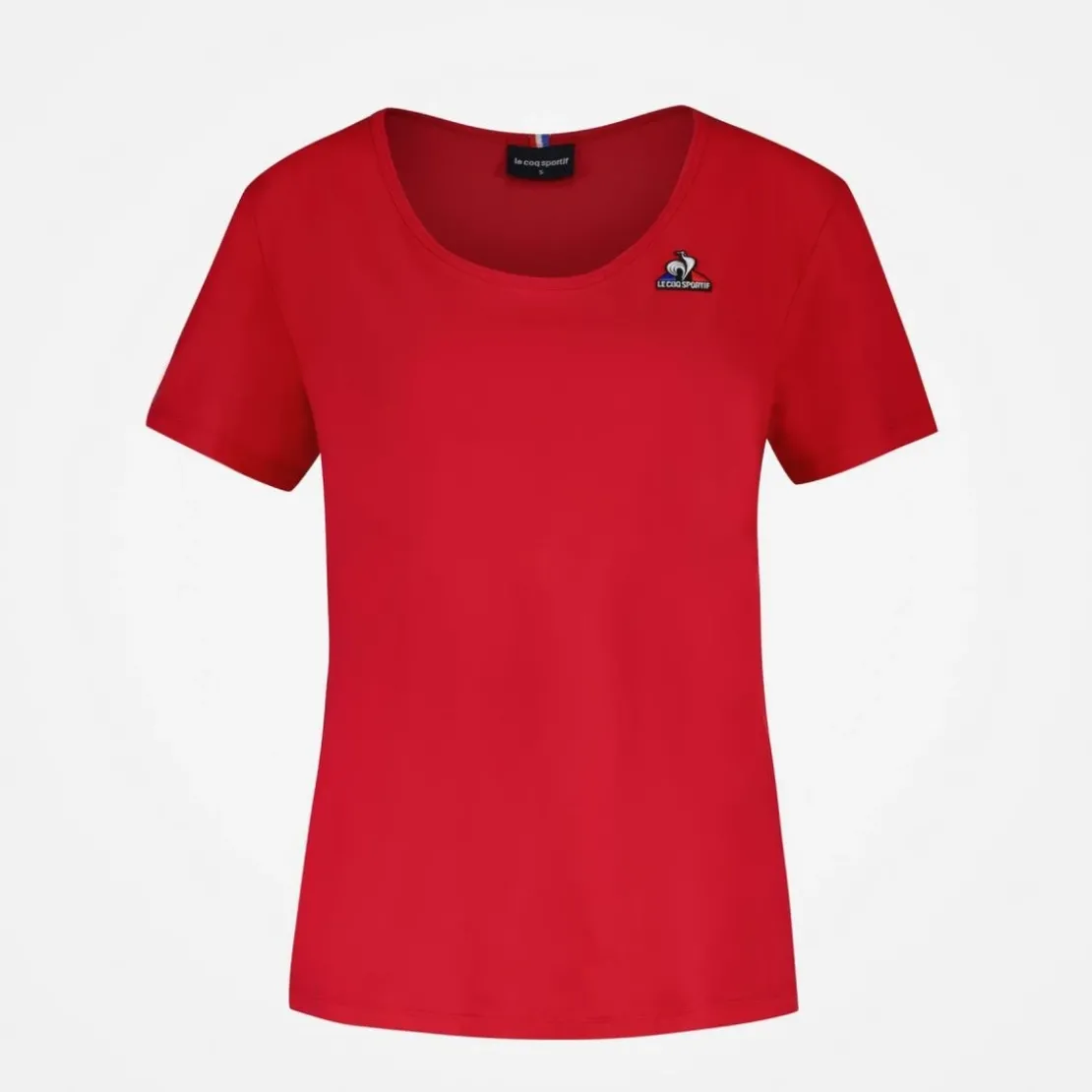 Le coq sportifT-shirt Femme manches courtes ESS N°1 W rouge camuset en coton