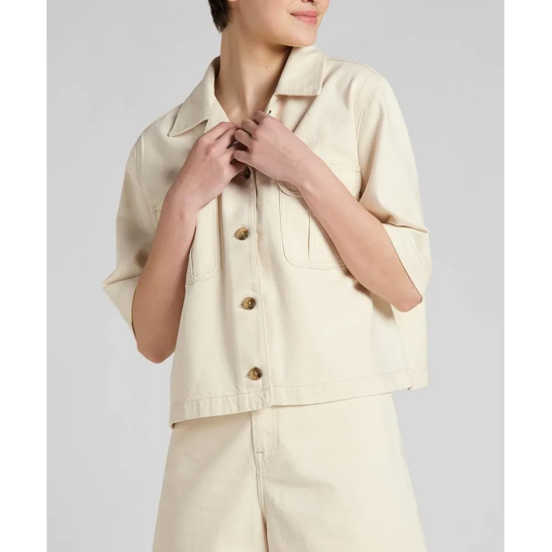 LeeBlouson Femme en Cotonécru