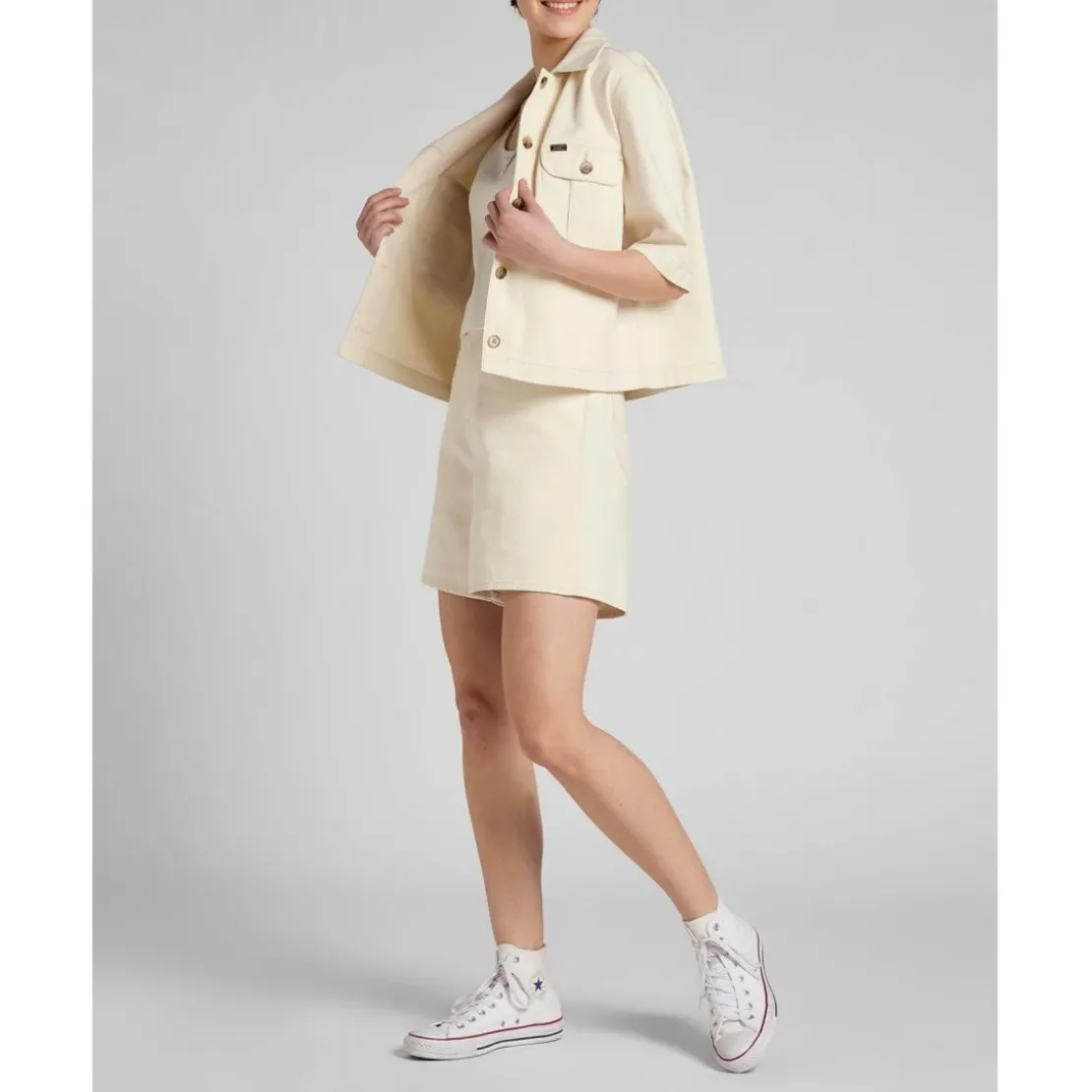LeeBlouson Femme en Cotonécru