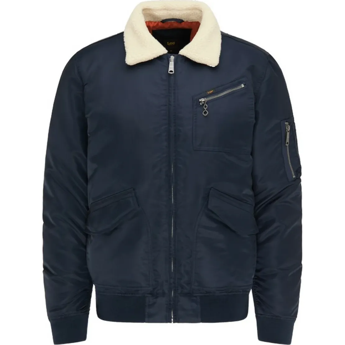 LeeBlouson Homme Flight Jacket bleu foncé en nylon