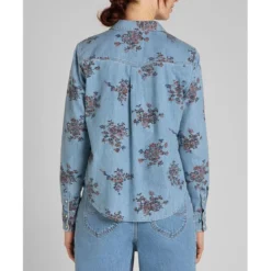 LeeChemise Femme Regular Western Shirt bleu ciel en coton