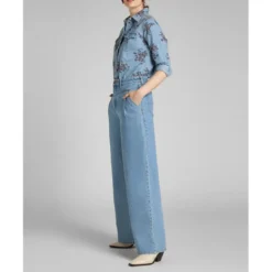LeeChemise Femme Regular Western Shirt bleu ciel en coton