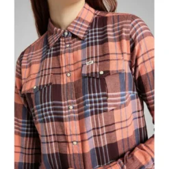 LeeChemise Femme Regular Western Shirt orange en coton
