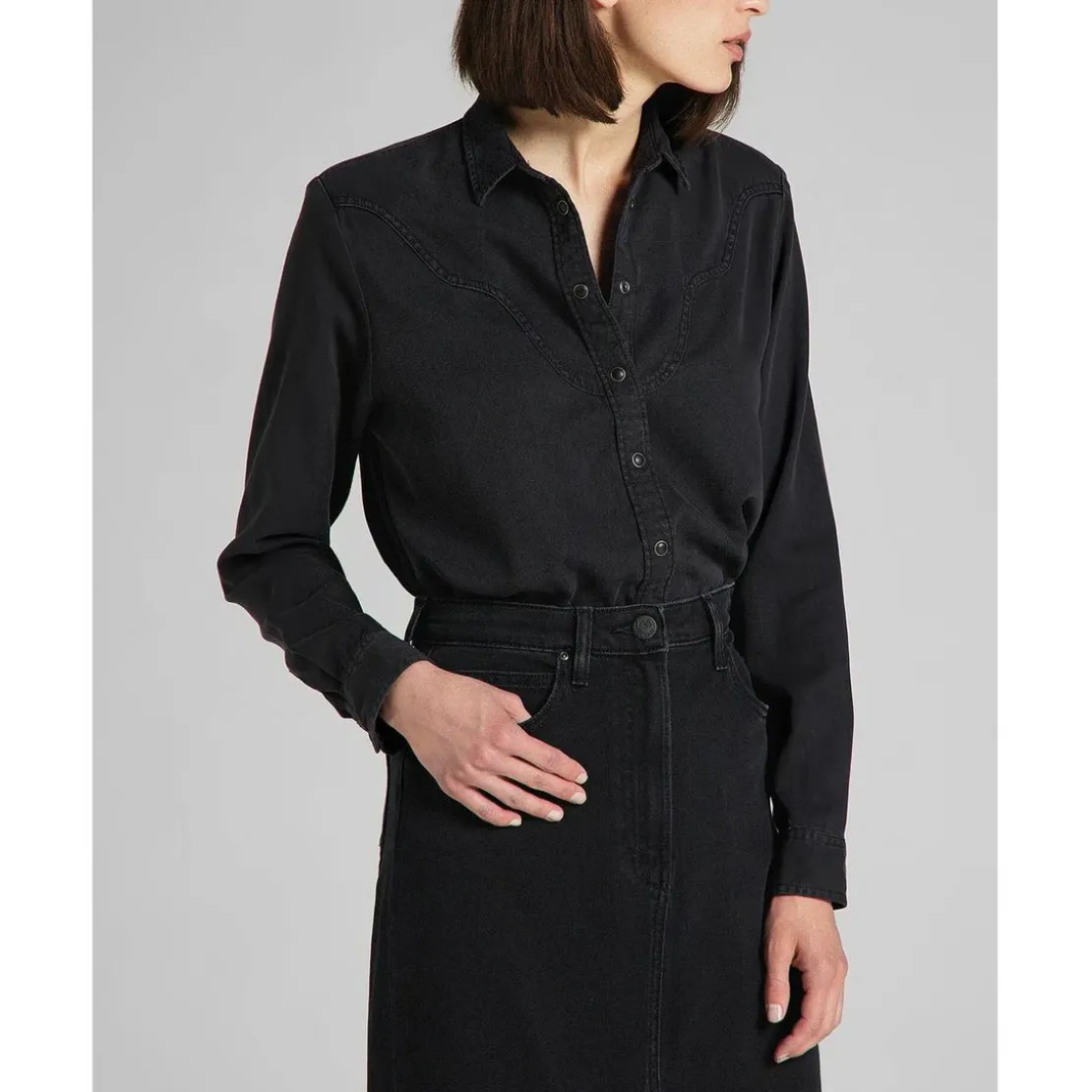 LeeChemise Femme Western Shirt noir