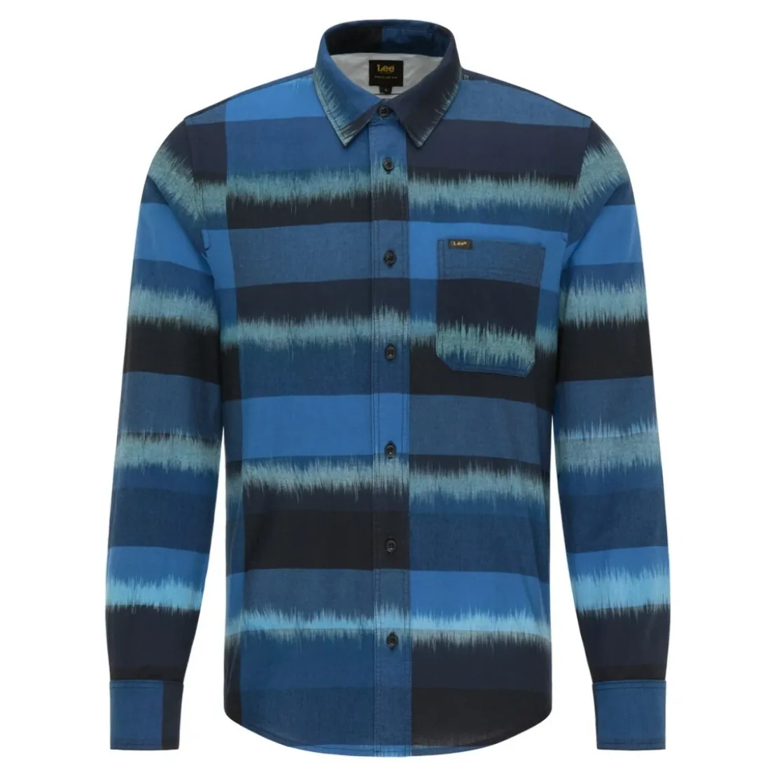 LeeChemise manches longues RIVETED - Imprimé Graphique bleu marine en coton