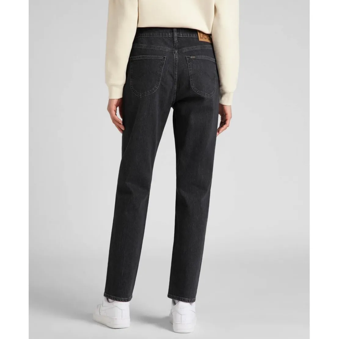 LeeJean droit femme en Coton CAROL noir