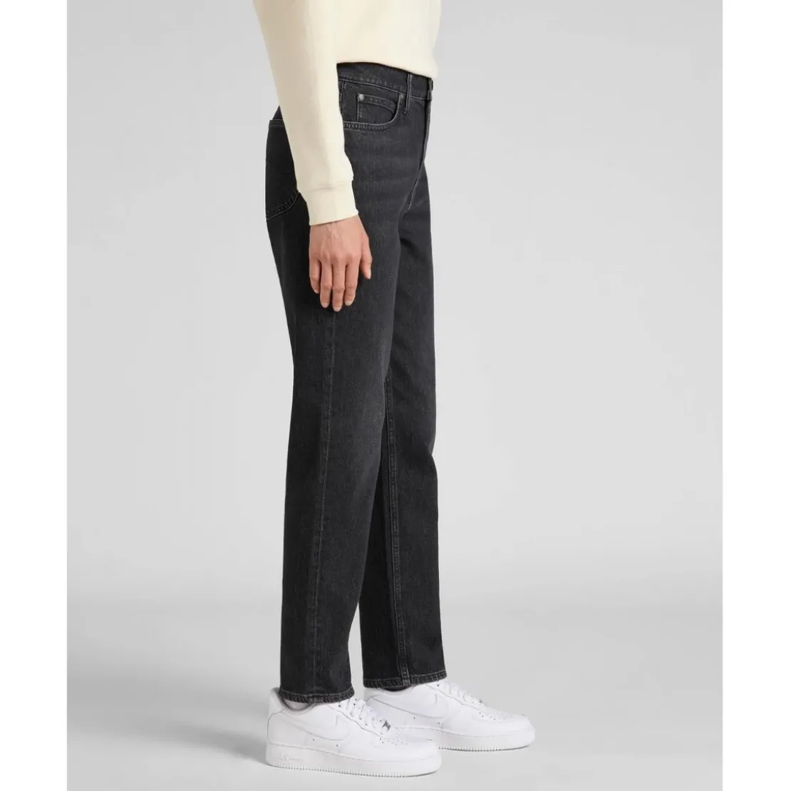 LeeJean droit femme en Coton CAROL noir