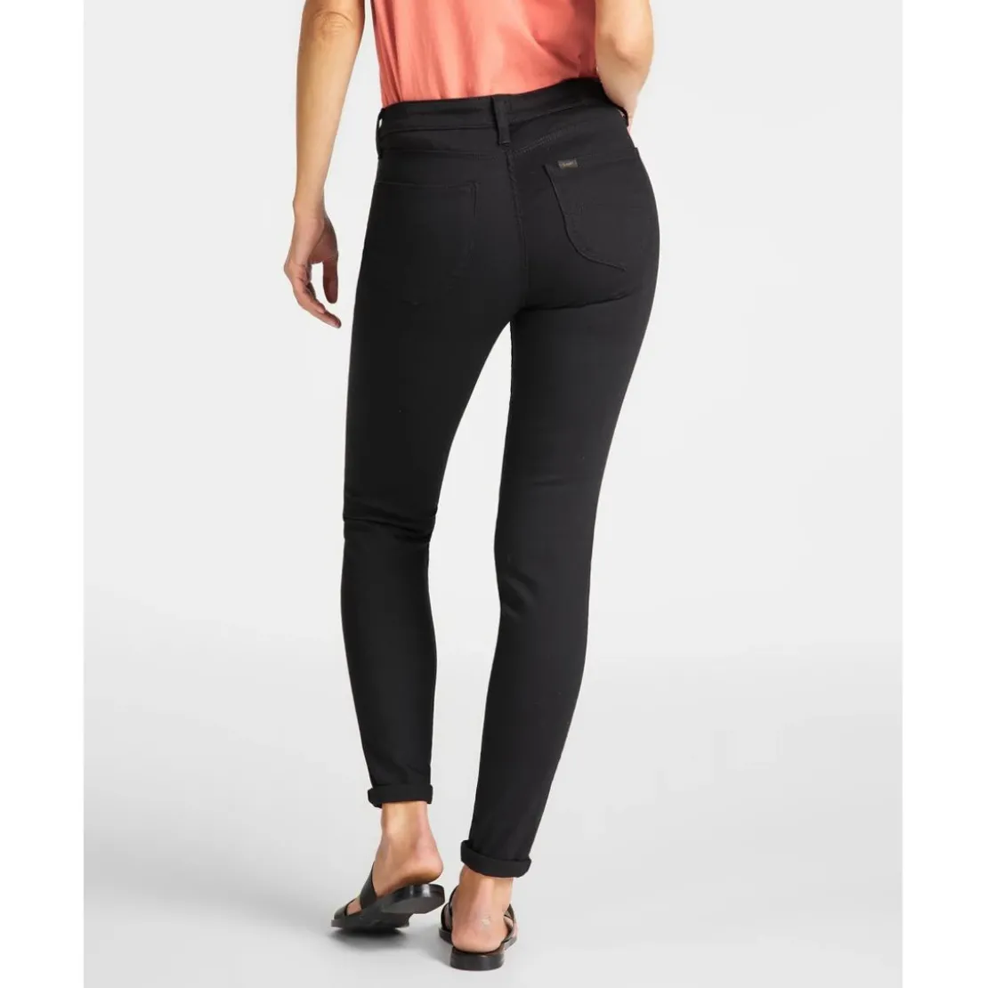 LeeJean femme slim noir Scarlett longueur 31 en coton