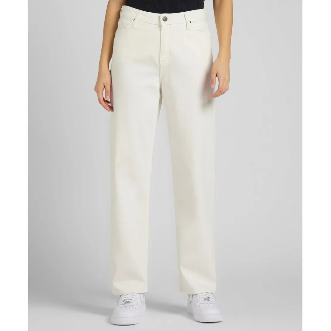 LeeJean Flare Femme - Blanc en coton