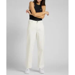 LeeJean Flare Femme - Blanc en coton
