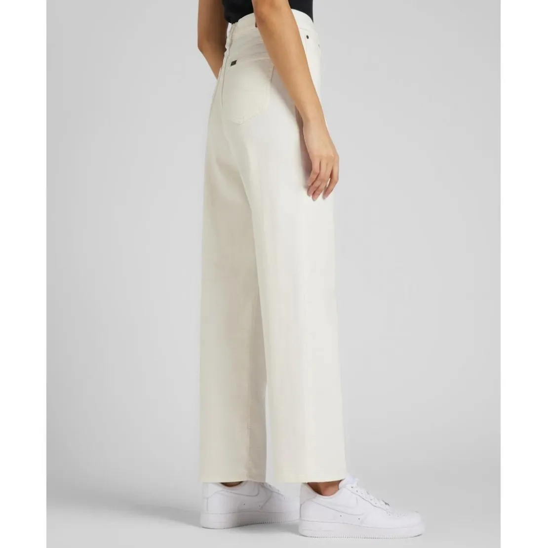 LeeJean Flare Femme - Blanc en coton