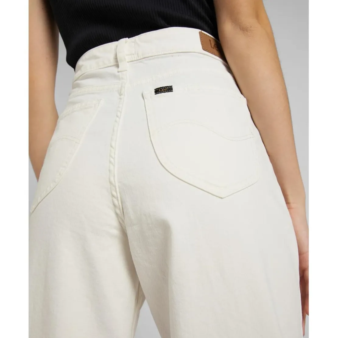 LeeJean Flare Femme - Blanc en coton