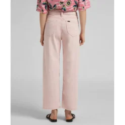 LeeJean flare Wide Leg Rose longueur 31 en coton