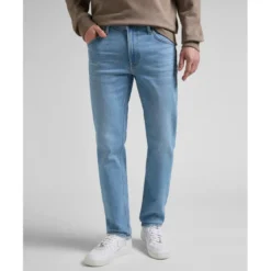 LeeJean Homme DAREN ZIP FLY - Bleu Délavé en coton