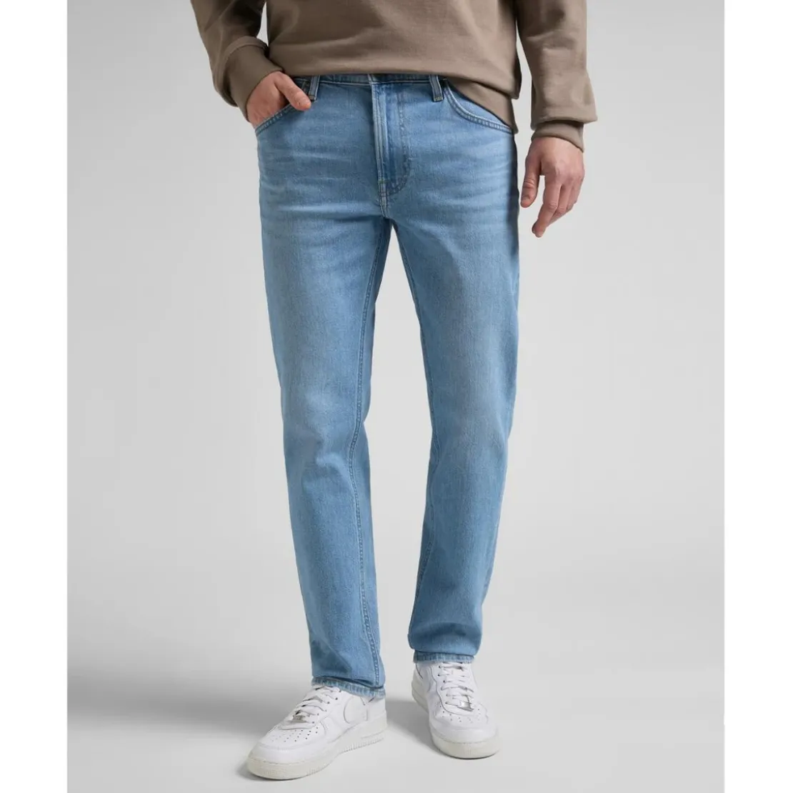 LeeJean Homme DAREN ZIP FLY - Bleu Délavé en coton