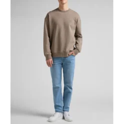 LeeJean Homme DAREN ZIP FLY - Bleu Délavé en coton