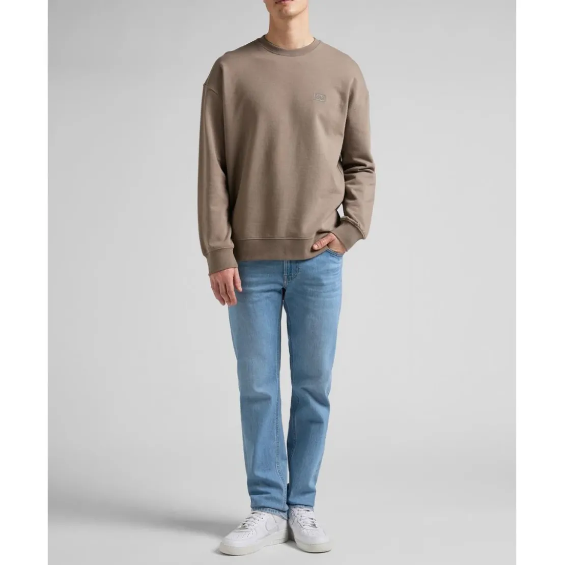 LeeJean Homme DAREN ZIP FLY - Bleu Délavé en coton