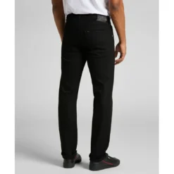 LeeJean Homme droit noir Daren Zip Fly longueur 32 en coton