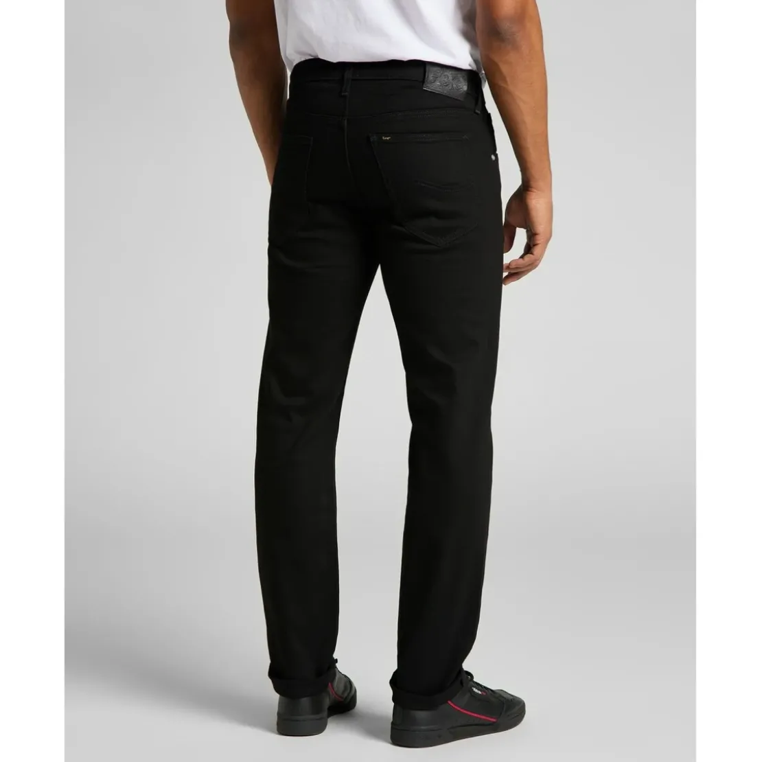 LeeJean Homme droit noir Daren Zip Fly longueur 32 en coton