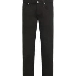 LeeJean Homme droit noir Daren Zip Fly longueur 32 en coton