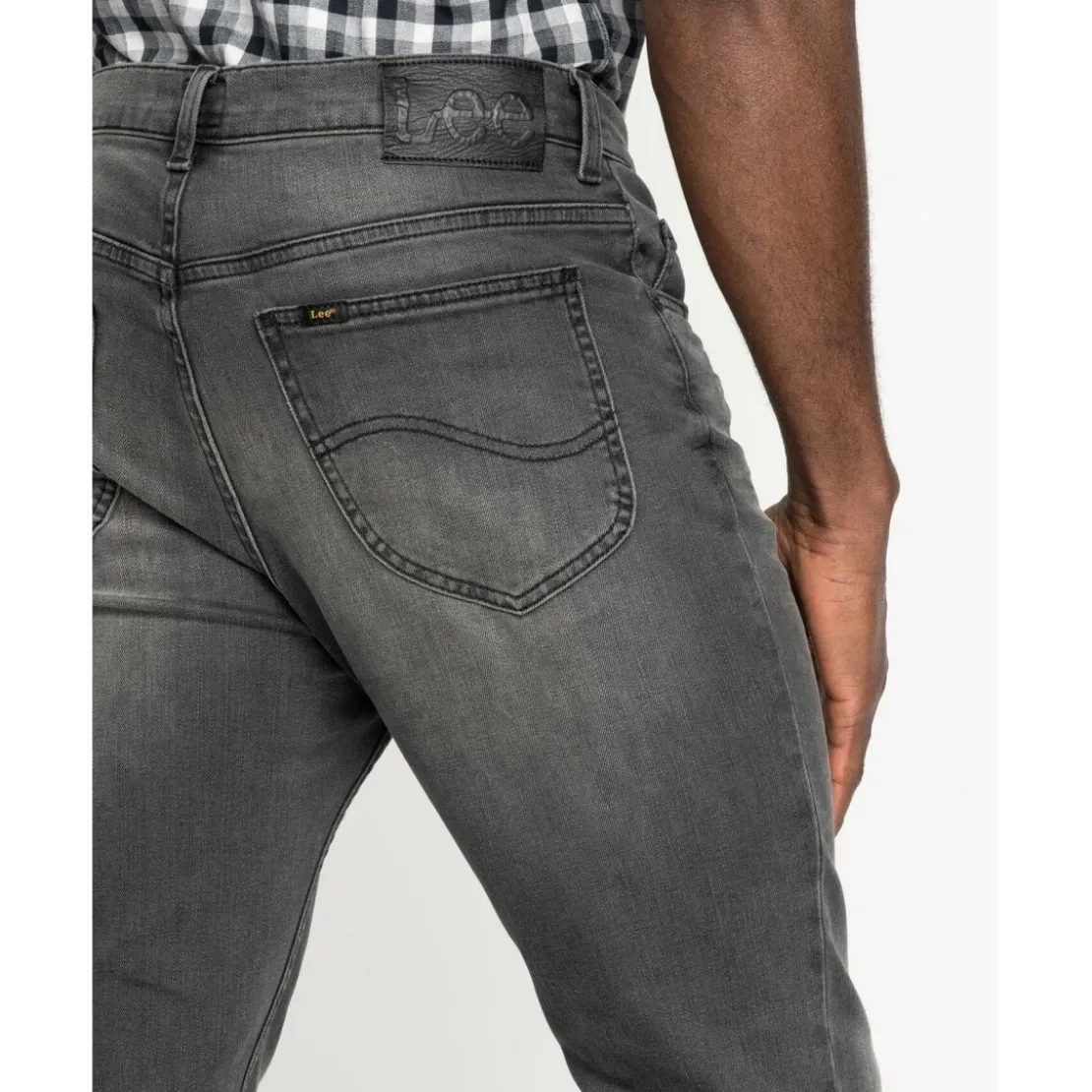 LeeJean homme slim gris Rider longueur 32 en coton