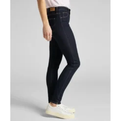 LeeJean Skinny Femme SCARLETT - Denim Très Foncé bleu en coton